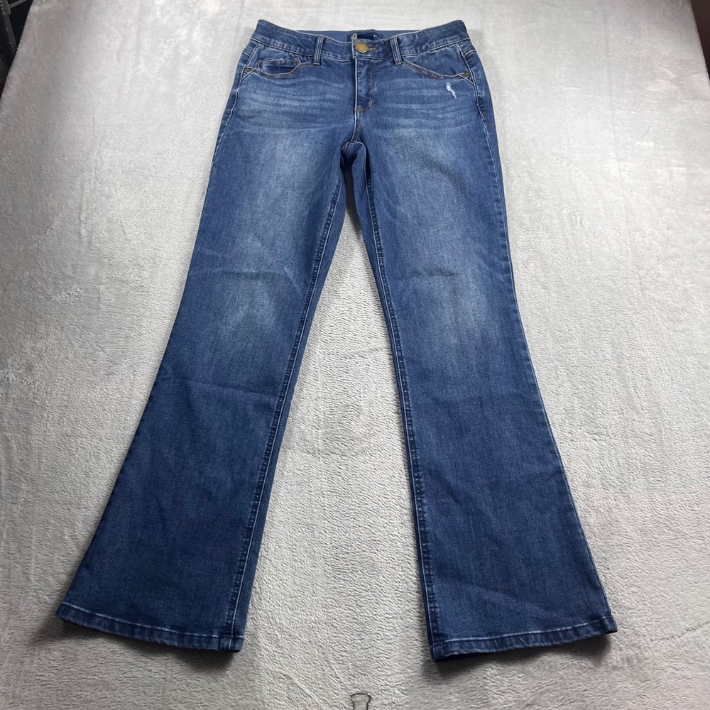 Democracy Ab'solution Bootcut Jeans Womens 8 Medium Wash Blue‎ Denim Stretch